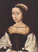 CORNEILLE DE LYON Portrait of a Woman vfdg USA oil painting reproduction